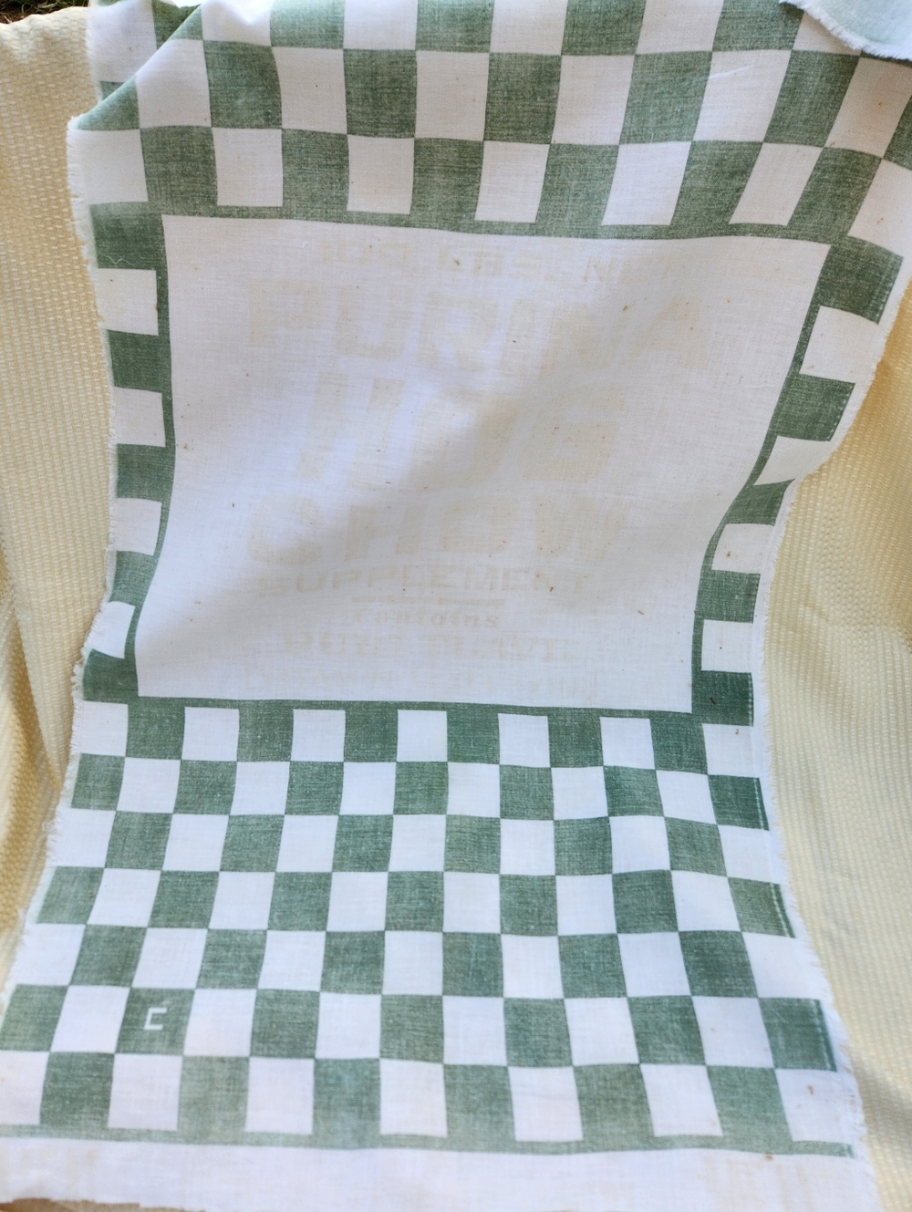 PURINA SOFT COTTON VINTAGE FEED SACK FABRIC